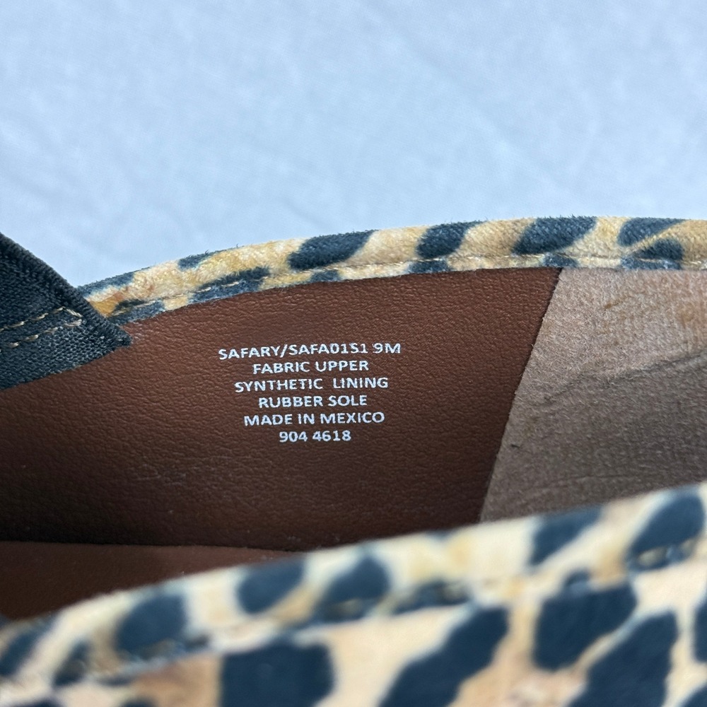 Steve Madden Safary‎ Leopard Print Slip On Sneakers Shoes Size 9M - Picture 3 of 13